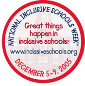 National Inclusive Schools Week sticker